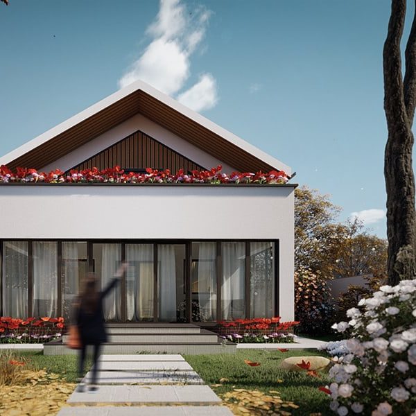 randari 3D pentru case - ansamblu rezidențial nou